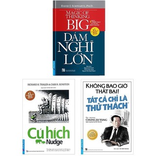 Sách - Combo Dám nghĩ lớn (48289) + Cú hích (49446) + Tất cả là thử thách (47725) - FirstNews