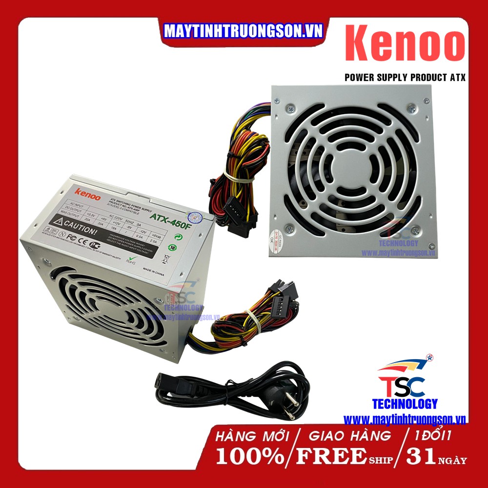 Nguồn Máy Tính Để Bàn KENOO ATX-450F | Nguồn Thích Hợp Máy Văn Phòng