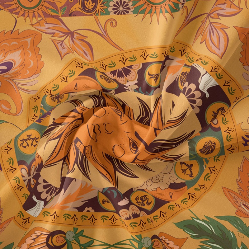 Thảm Treo Tường In Hình Thiên Văn Mặt Trăng Ngôi Sao Trang Trí Nhà Cửa