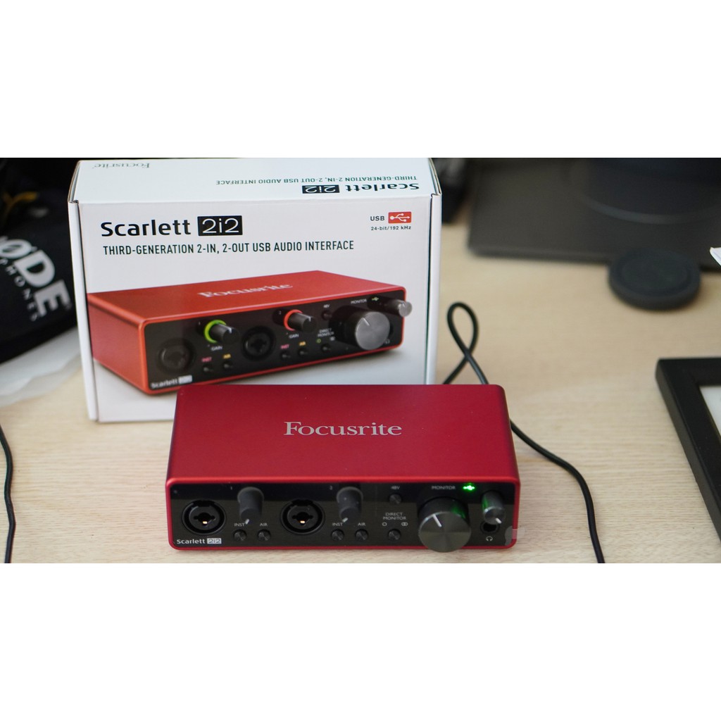 Sound Card Thu Âm Focusrite 2i2 Gen 3