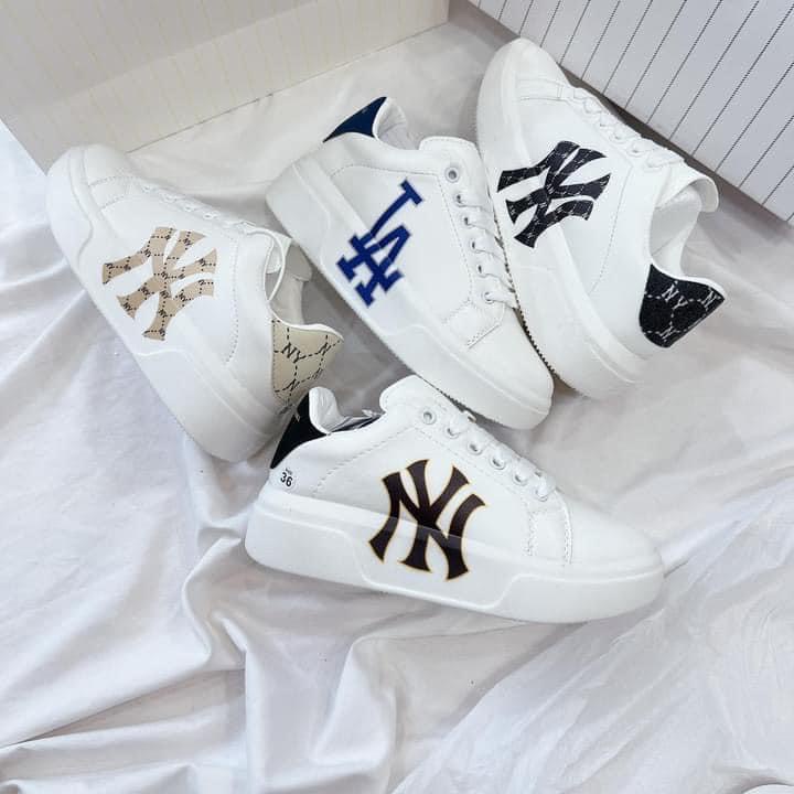 Giày thể thao nam nữ , Giày mlb NY , độn đế cao cấp mới nhất 2022 size 38_43