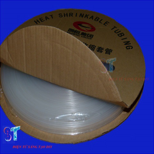 COMBO 5M GEN CO NHIỆT TRONG SUỐT 2MM, 5MM, 10MM - DÀI 1M