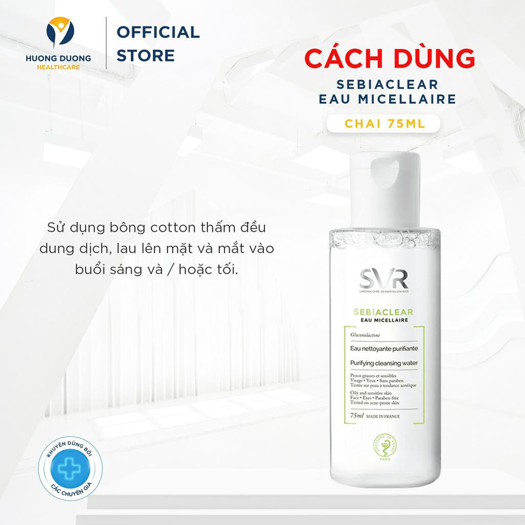 Nước Tẩy Trang Cho Da Dầu Mụn SVR Sebiaclear Eau Micellaire 75ml