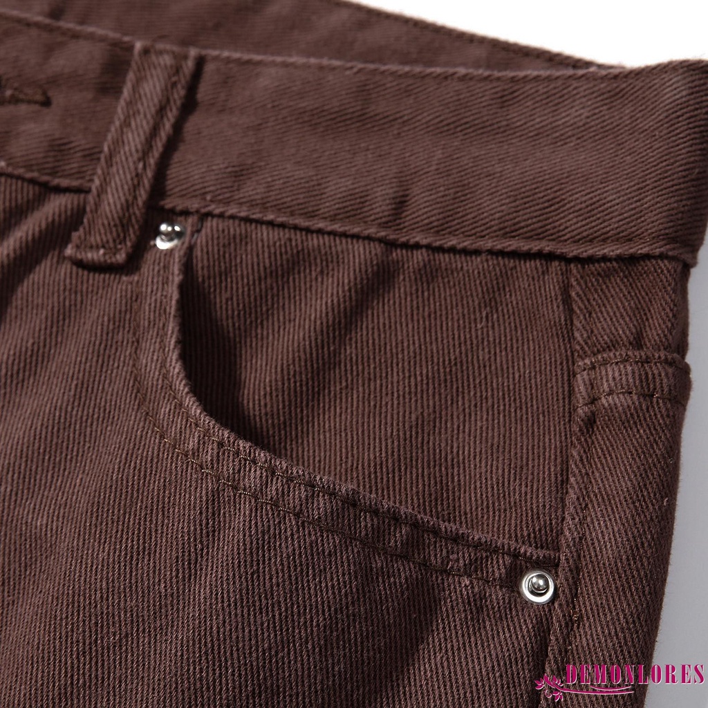 Quần jean dài thiết kế rách lỗ cá tính thời trang dành cho nữ