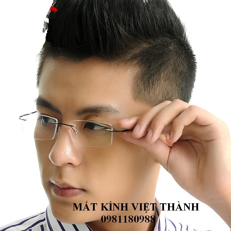 HCM mắt Kính khoan titanium siêu nhẹ , siêu mỏng TẶNG Hộp