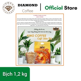 🎶🎶Siêu Rẻ🎶🎶Cafe SỮA hòa tan KING COFFEE - Bịch 50 gói x 24 g (1,2 Kg)