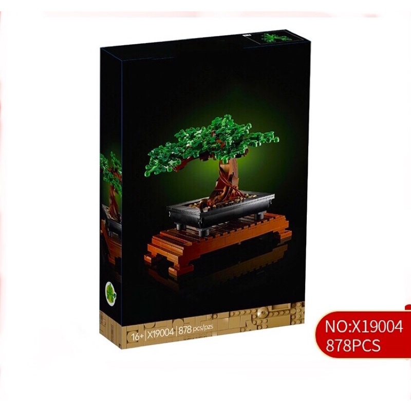 Đồ chơi lắp ráp Bonsai Tree 10281 - X19004 Xếp hình chậu cây cảnh 878 mảnh ghép
