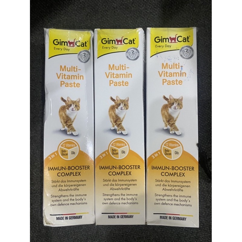 Gel dinh dưỡng GimCat Multi-Vitamin Paste - Gel dinh dưỡng cho mèo bổ sung 12 vitamin hỗ trợ miễn dịch GIMCAT