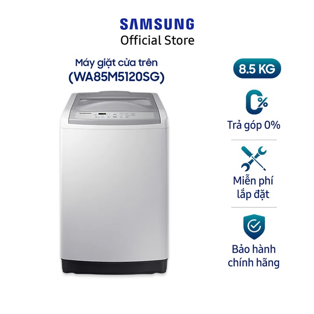 Miễn Phí Công Lắp Đặt_Máy Giặt Cửa Trên Samsung 8.5kg - WA85M5120SG/SV