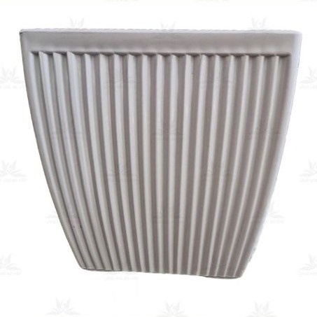 Chậu trồng hoa khía vuông SỌC dày size 21x20x15cm, có dĩa lót