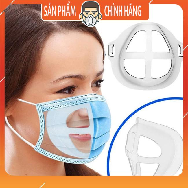 Khung miệng đeo khẩu trang giúp thông thoáng dễ thở, không dính son - Giá đỡ 3D cho khẩu trang y tế, khẩu trang vải