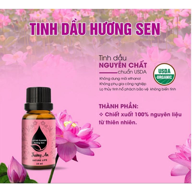 Tinh Dầu Hoa Sen Chiết Xuất Từ Thiên Nhiên 100% Lọ 10ml