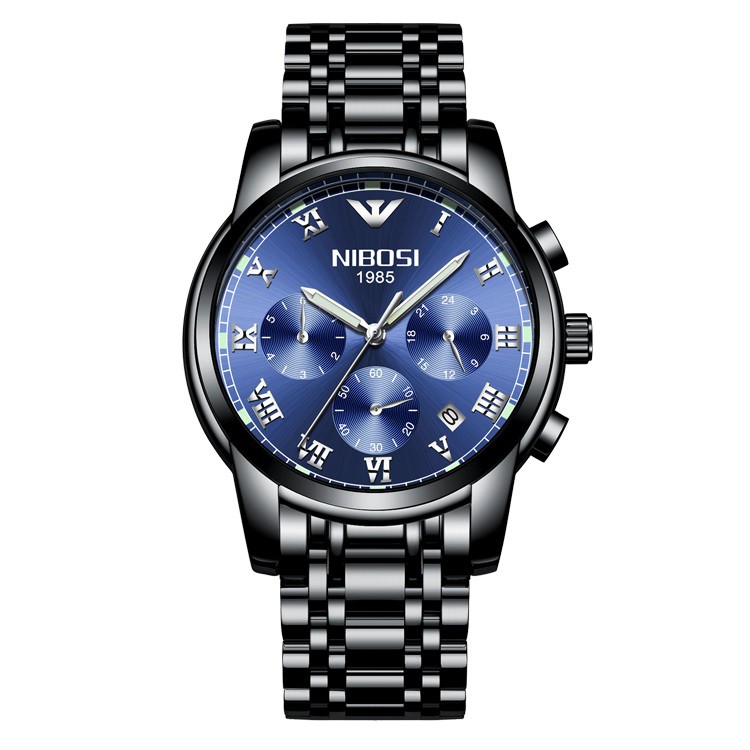 [GIÁ SỐC] ĐỒNG HỒ NAM NIBOSI 2301 (1985) DÂY THÉP ĐẶC CHẠY FULL 6KIM, THIẾT KẾ NAM TÍNH MẠNH MẼ - CHÍNH HÃNG (FULLBOX) | BigBuy360 - bigbuy360.vn