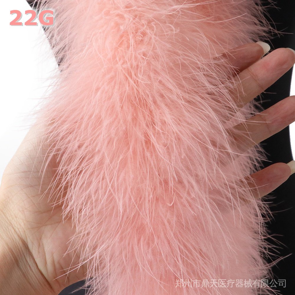 Siêu mềm thổ nhĩ kỳ marabou feather boa 20-22g khăn choàng lông đà điểu tự nhiên để trang trí váy cưới 2 mét / chiếc dy