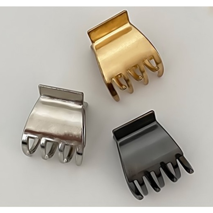 Kẹp búi tóc nữ sành điệu thiết kế mới - cặp tóc hình học bằng kim loại cao cấp đa năng