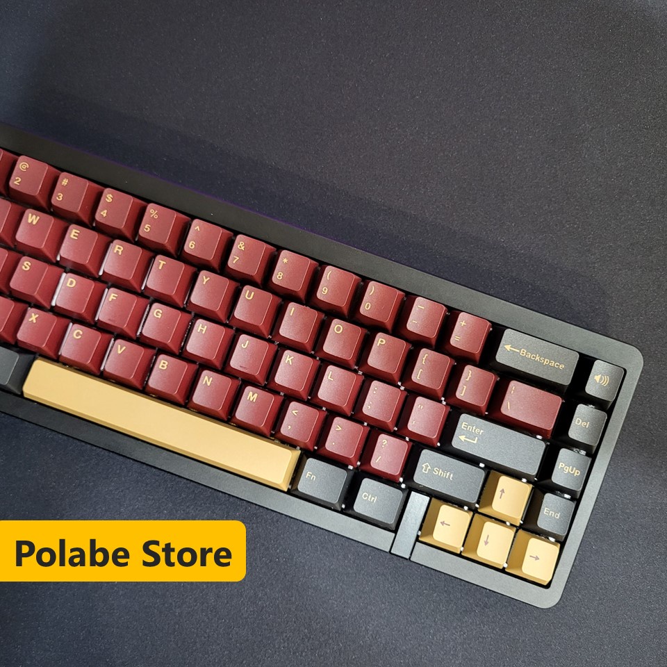 Keycap Red Samurai Cherry Double Shot, keycap Cherry bàn phím cơ nhiều nút cân nhiều layout - Polabe Store