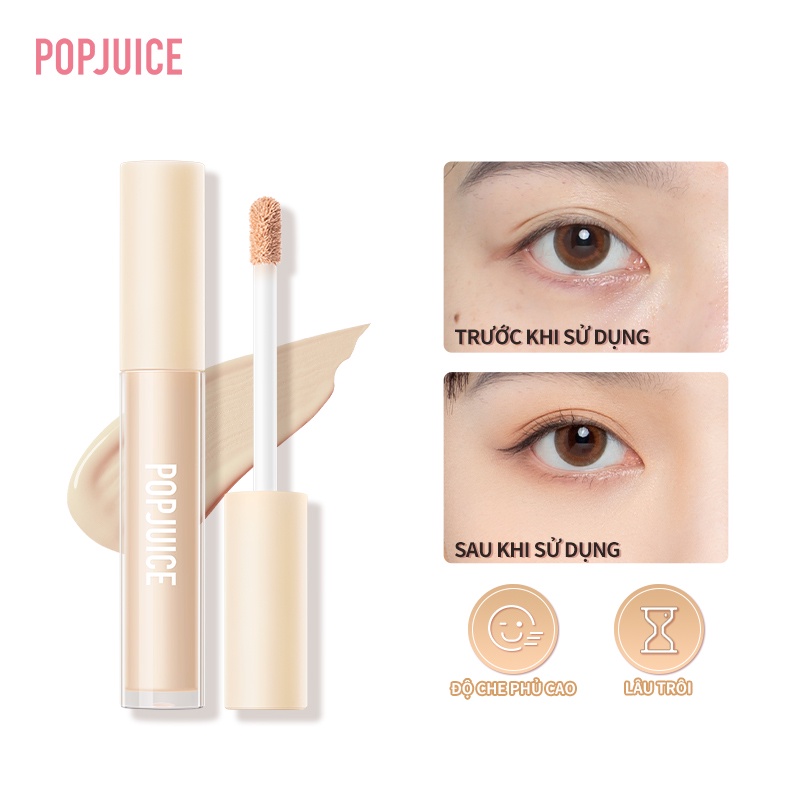 Kem Che Khuyết Điểm Dạng Lỏng Không Thấm Nước Và Mồ Hôi Có Độ Che Phủ Cao POPJUICE