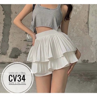 Bigsize chân váy 2 tầng cv34
