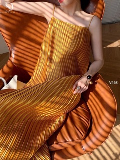 Đầm maxi dập ly cao cấp