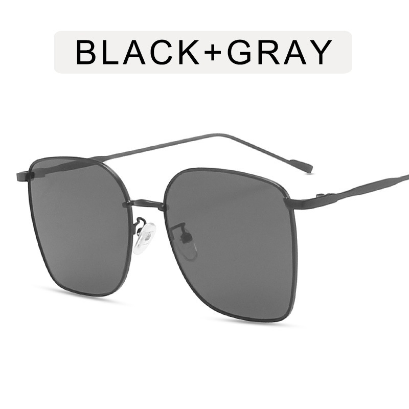 Kính Mát Gọng Vuông Kim Loại Phong Cách Hàn Quốc 2022 Mới Cho Nam Nữ