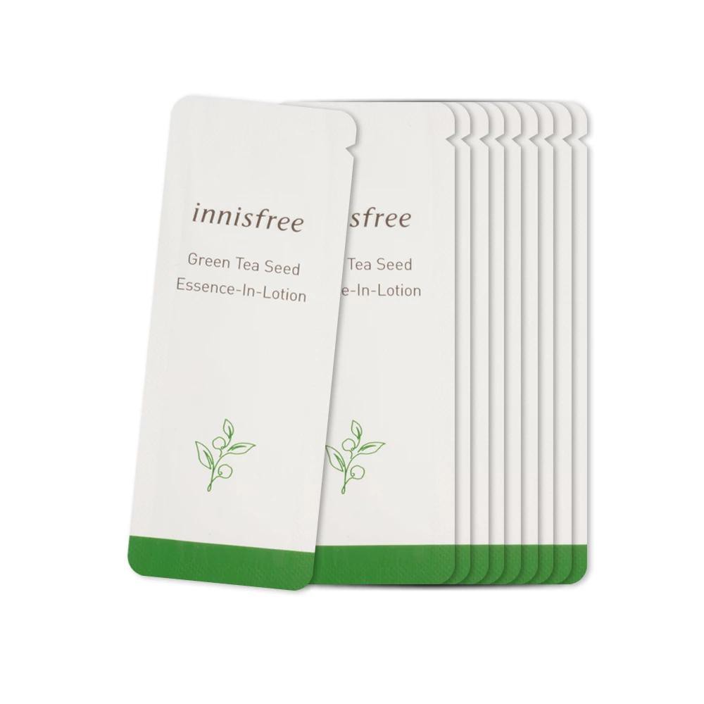 Combo 5 Sample Sữa Dưỡng Da Innisfree Green Tea Seed Essence In Lotion 1ml