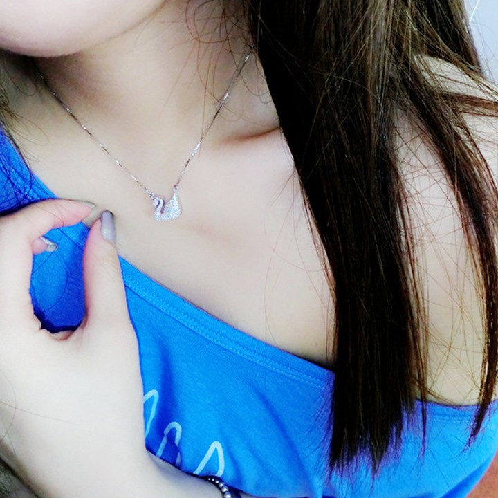 Vòng Cổ Nữ Bạc S925 Hình Thiên Nga Siêu Đẹp, Nhẹ Nhàng, Nữ Tính - Thời Trang Nữ VC008
