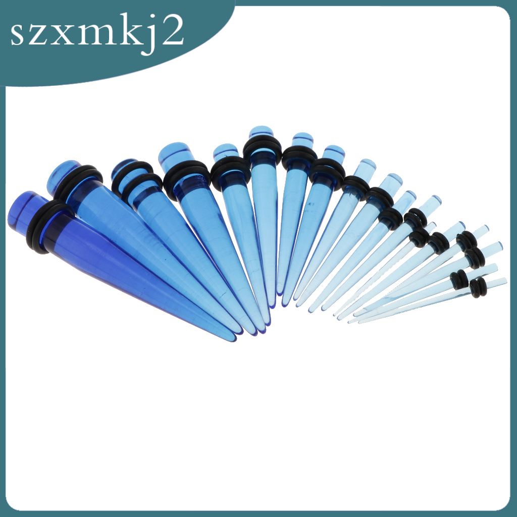 Bộ 36 Dụng Cụ Nong Tai Bằng Cao Su Màu Trắng Kèm Vòng Cao Su szxmkj2