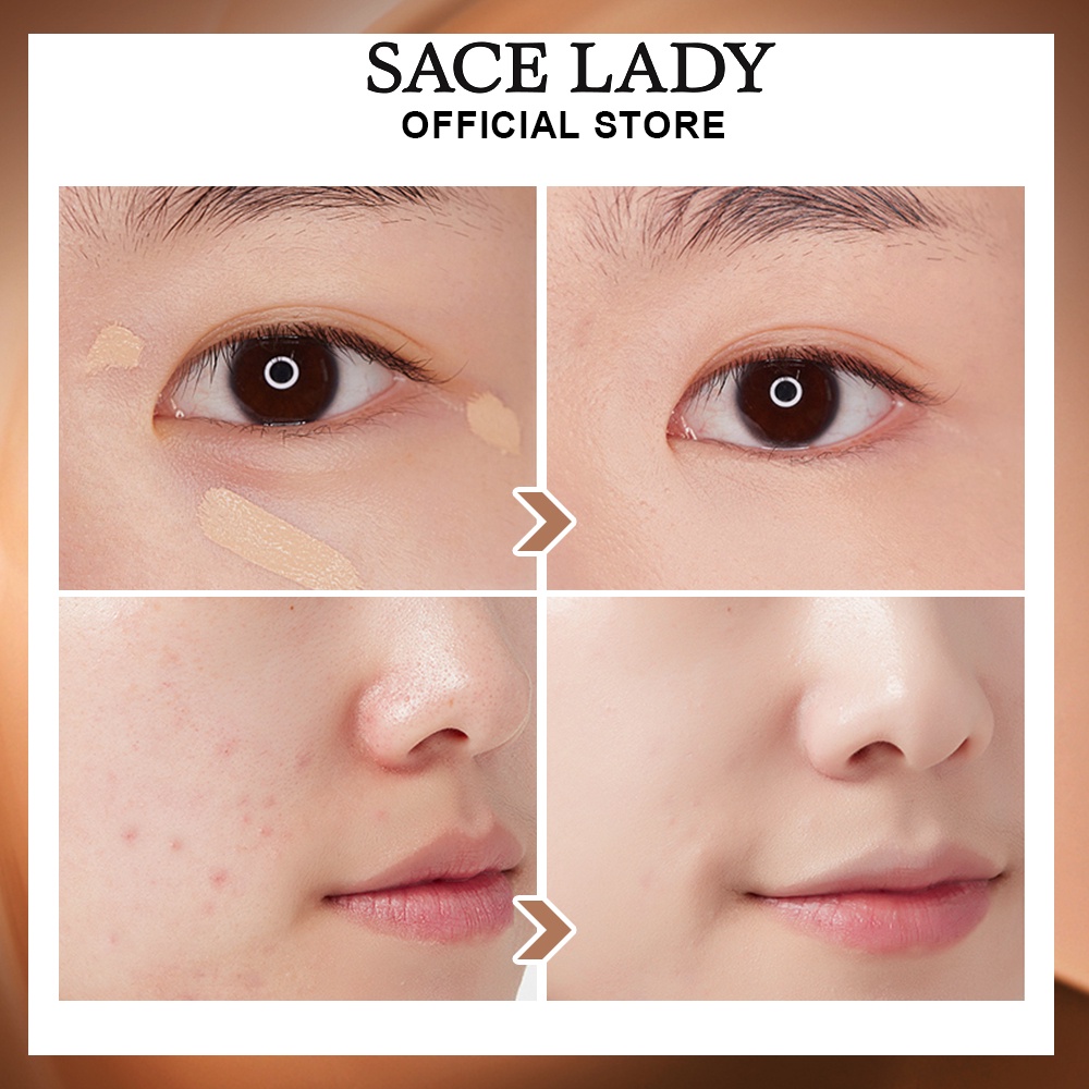 Kem che khuyết điểm mắt dạng lỏng SACE LADY có 5 màu tùy chọn chuyên dụng 6ml