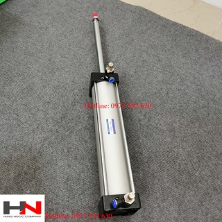 Xi lanh khí nén 63x150 có kèm van tiết lưu ống 8mm