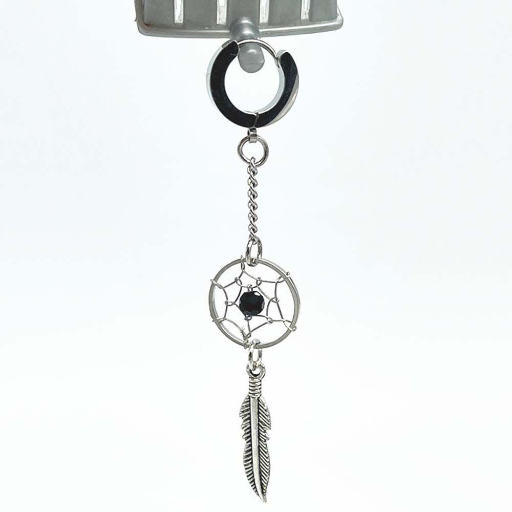 JARRED Khuyên Tai Thép Titan Dạng Vòng Phong Cách Punk Hip Hop Thời Trang Cho Nữ