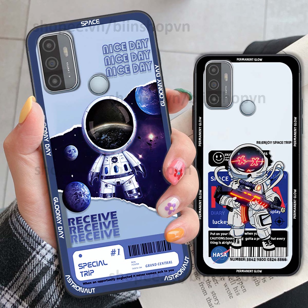 Ốp Oppo A53 phi hành gia vũ trụ space.x siêu đẹp, thời trang