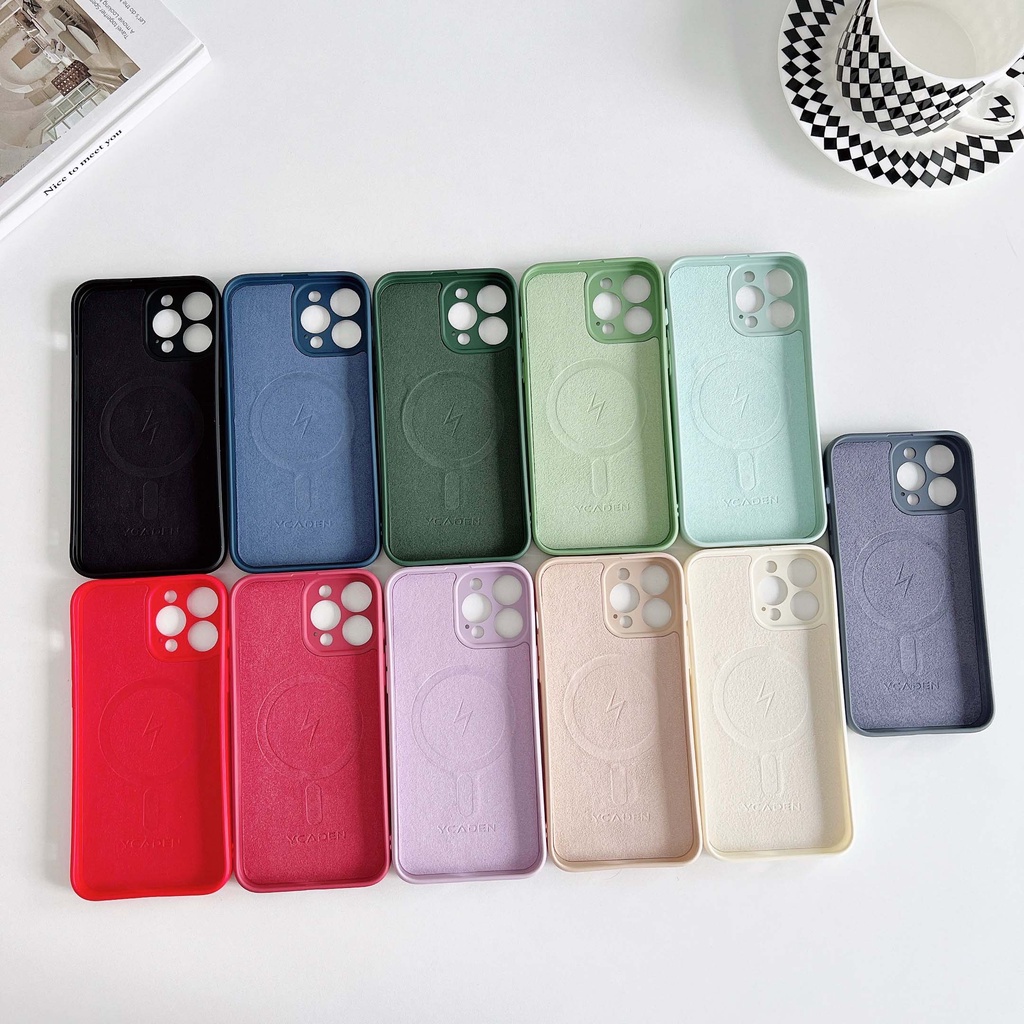 Ốp Điện Thoại Silicon Mềm Hít Nam Châm Cho iPhone 7 8 Plus X XS Max XR iPhone 12 11 13 Pro Max