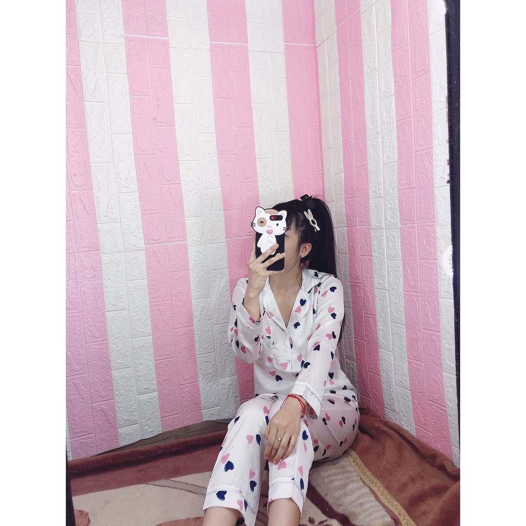 Bộ Pijama Lụa Cao Cấp( Satin)Dài Dài | BigBuy360 - bigbuy360.vn