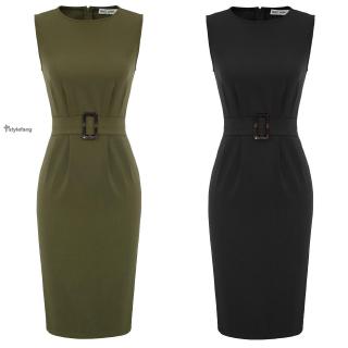 Đầm maxi dự tiệc eo thon 1 màu cho nữ