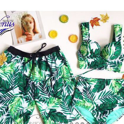 Set bơi nam nữ họa tiết rừng xanh CỰC ĐẸP - Hàng xịn, hình thật, giá rẻ | BigBuy360 - bigbuy360.vn