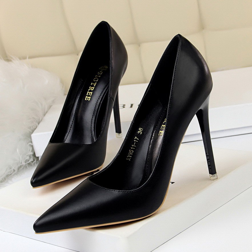 Giày cao gót, Giày thời trang nữ hàng hiệu gót nhọn mũi nhọn. 7&10 cm tôn dáng.