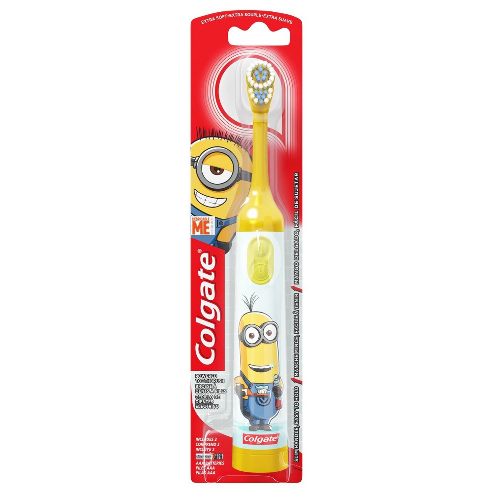 Bàn chải đánh răng dùng pin Colgate Minions cho bé từ 3 tuổi - MR.8