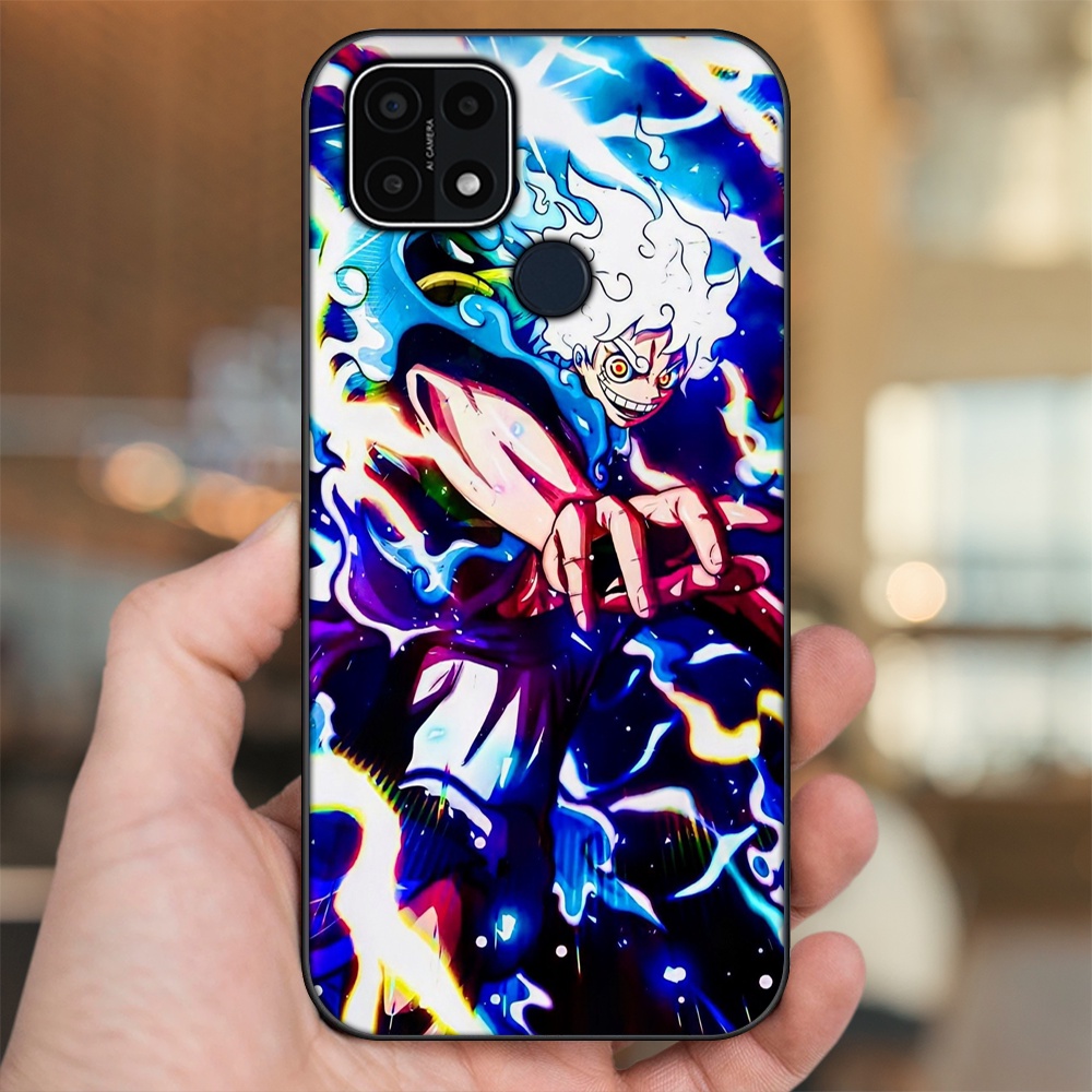 Ốp lưng Oppo A15, A15s viền đen in hình Luffy One Piece