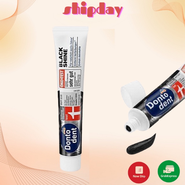 KEM ĐÁNH RĂNG TỪ THAN HOẠT TÍNH DONTODENT loại BLACK SHINE