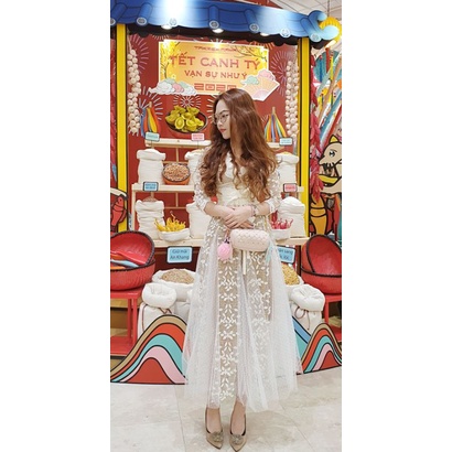 Đầm ren maxi cao cấp La Nana Store
