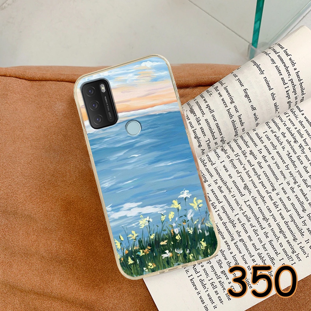 Ốp Lưng Vsmart Star 5 - Star 4 - Star 3 - Star in hình Cánh đồng hoa - Chất liệu Silicon siêu bền