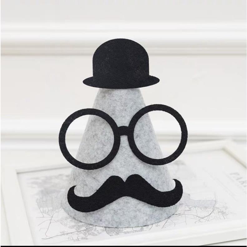 [ MẪU MỚI] Mũ sinh nhật 3D phong cách Hàn Quốc, trang trí sinh nhật siêu hot