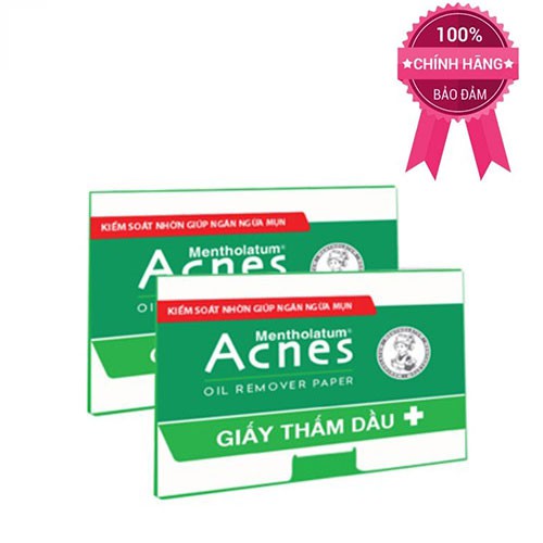 Giấy thấm dầu kiểm soát nhờn ngăn ngừa mụn Acnes Oil Remover Paper