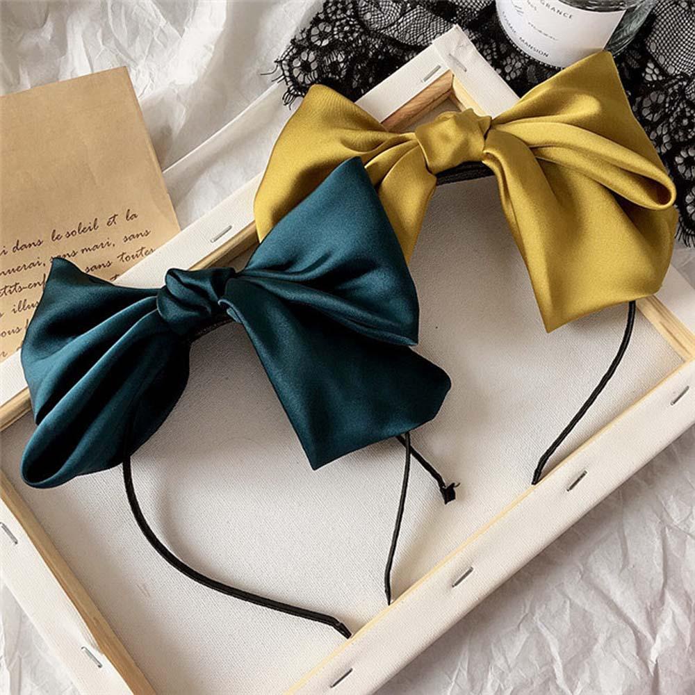 Băng Đô Nơ Màu Trơn Đơn Giản Thời Trang Bohemia Cho Nữ