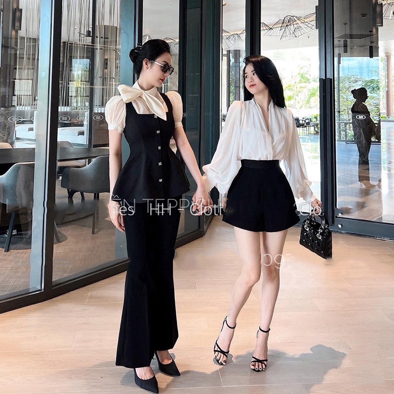 Áo Sơ Mi Kiểu Đắp Chéo Tay Dài Sang Chảnh AP006-Teen 888