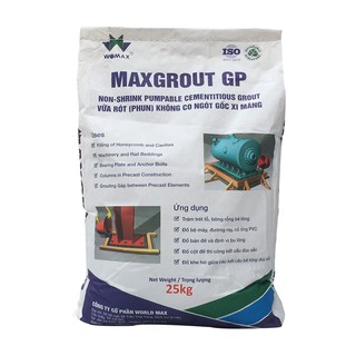 MaxGrout GP - 25kg - Vữa Rót Tự Chảy Không Co Ngót Cường Độ Cao