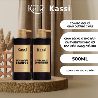 Combo dầu gội xả giàu dưỡng chất dành cho tóc hư tổn Kassi