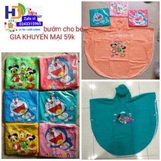 Áo mưa cánh dơi cho bé dưới 1m