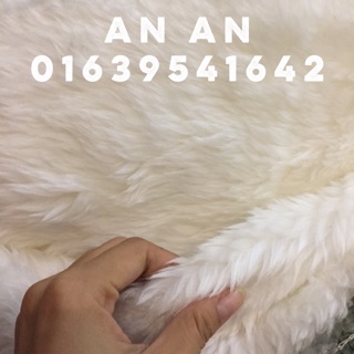 Thảm lông trắng xù