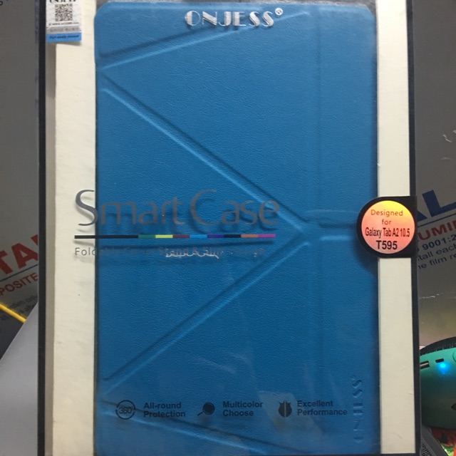 [Xả hàng ] Bao da onjess Galaxy Tab A2 10.5 inch 2018 / T590/ T595chính hãng ( Xanh dương )